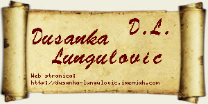 Dušanka Lungulović vizit kartica